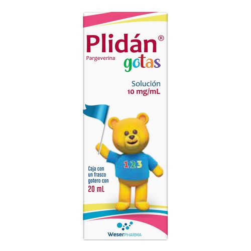 Solución Plidan 10mg/ml Caja con un Frasco Gotero de 20ml
