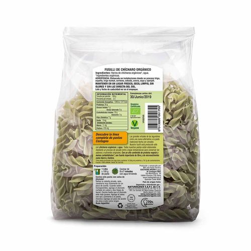 Sopa Castagno Fusilli de Chícharo Orgánico 250g