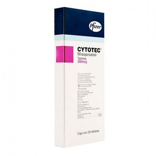 Tabletas Cytotec 200mcg Caja con 28 Tabletas