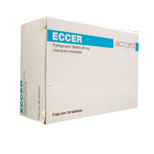 Tabletas Eccer 40mg Liberación Retardada Caja con 28 Tabletas