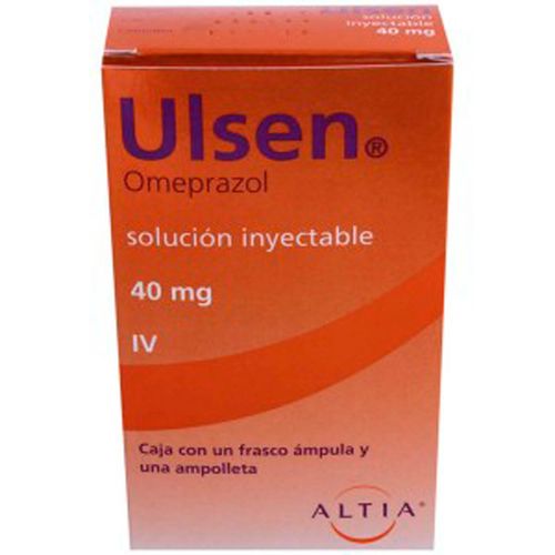 Solución Inyectable Ulsen 40mg Frasco Ámpula y Ampolleta