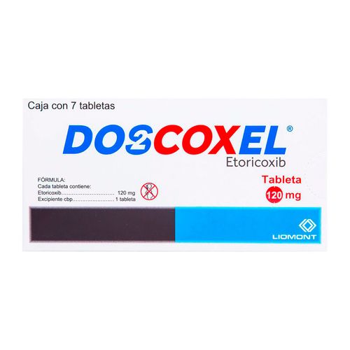 Tabletas Doscoxel 120mg Caja con 7 Tabletas