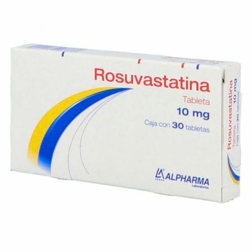 Tabletas Genéricas Rosuvastatina 10mg Caja con 30 Tabletas