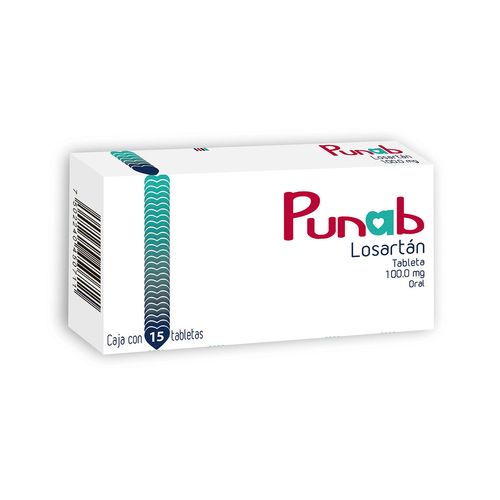 Tabletas Punab 100mg Caja con 15 Tabletas