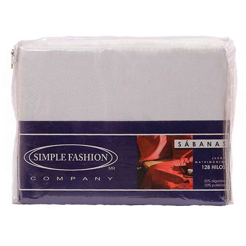 Juego de Sábanas Simple Fashion Matrimonial