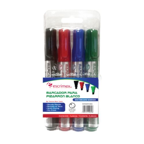 Marcadores Escrimex P/pizarron Blanco 4