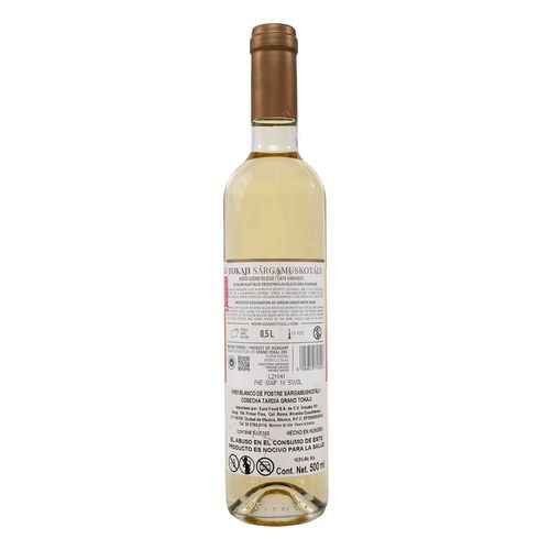 Vino Blanco Sárgamuskotály Tokaji 500ml