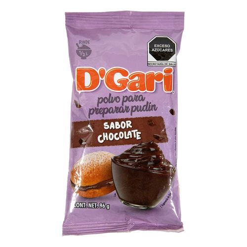Postre En Polvo D'Gari Pudin Chocolate 96g