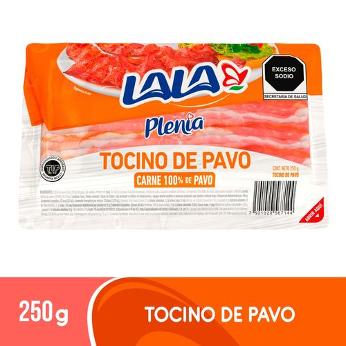 Tocino Lala Plenia Pavo de 250g