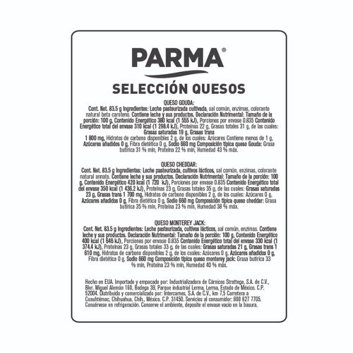 Queso Parma Selección de Quesos 250g