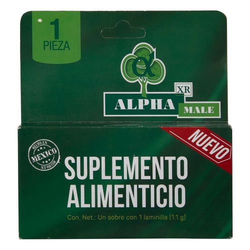 Suplemento Alimenticio Alpha Male Caja con 1 Sobre con 1 Laminilla
