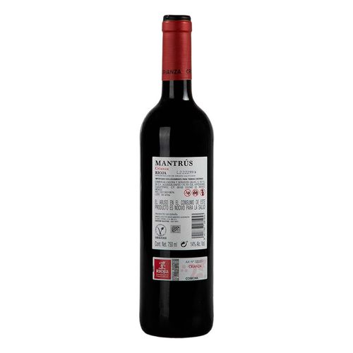 Vino Tinto Mantrús Crianza Rioja 750ml