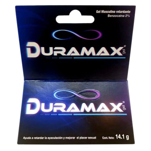 Gel Masculino Retardante Duramax caja con tubo de 14.1g