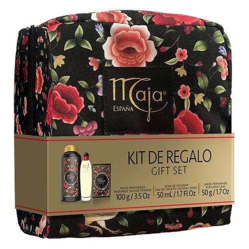 Fragancia Maja Clásica Dama Estuche con Talco Perfumado 100g, Agua de Tocador 50ml y Jabón Perfumado 50g