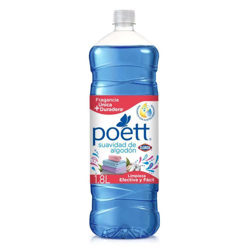 Limpiador Multiusos Aromatizante Poett Suavidad de Algodón 1.8L