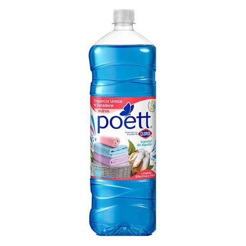 Limpiador Multiusos Aromatizante Poett Suavidad de Algodón 1.8L