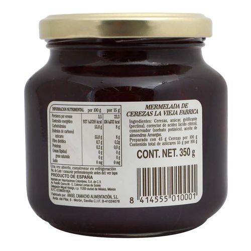 Mermelada La Vieja Fábrica Cereza 350g