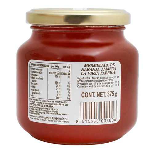 Mermelada La Vieja Fábrica Naranja 375g