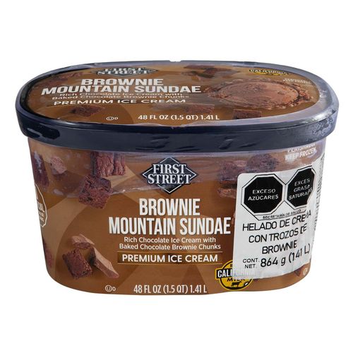 Helado First Street Brownie Sundae 1.41L