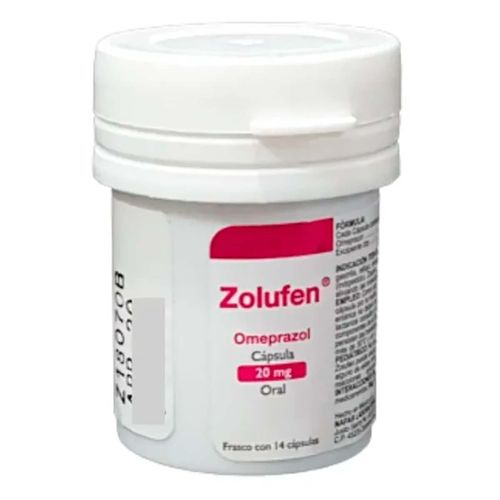 Cápsulas Zolufen 20mg Frasco con 14 Cápsulas