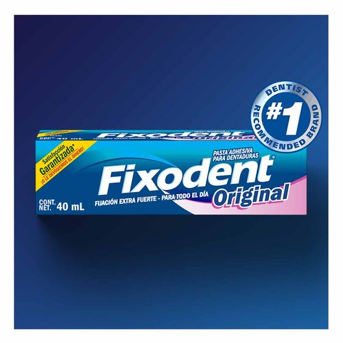 Adhesivo para Dentaduras Fixodent Original 40ml