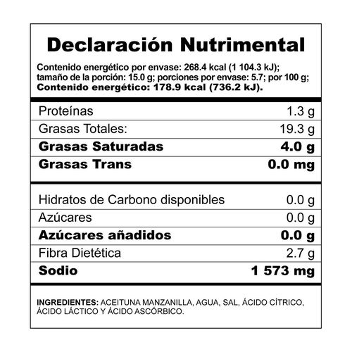 Aceituna Bufalo Manzanilla 240g