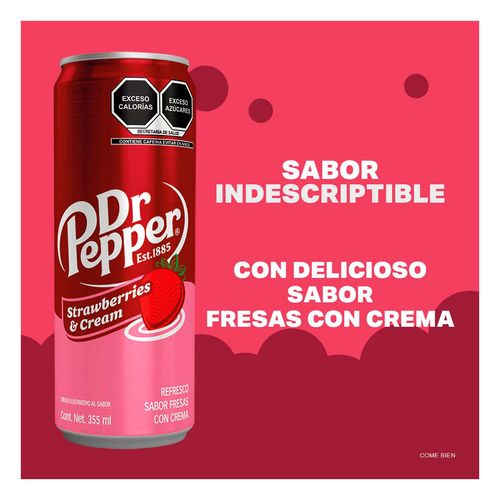 Refresco Dr Pepper Strawberries and Cream 355ml