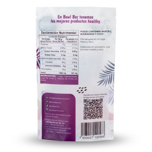 Higos Bowl Bar Cubierto De Chile 150g