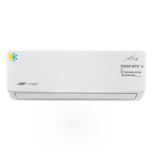 Aire Acondicionado Mirage Inverter X32 Blanco con Calefacción 1 Tonelada 115V  SETCWC120E