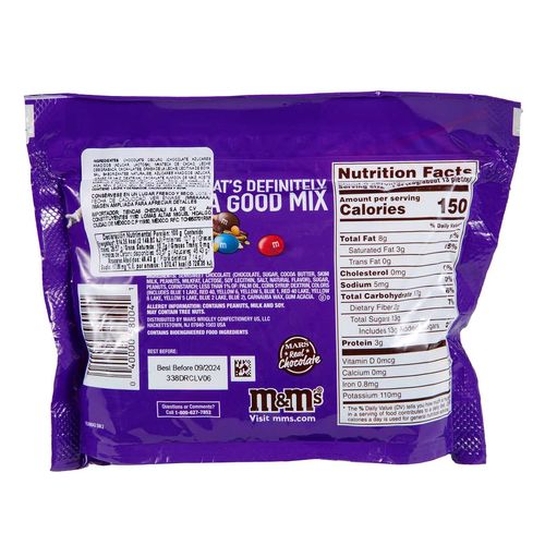 Chocolate M&MS Mani Amargo 266 Gr