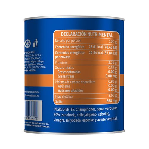 Champiñones Monteblanco Escabeche 186g