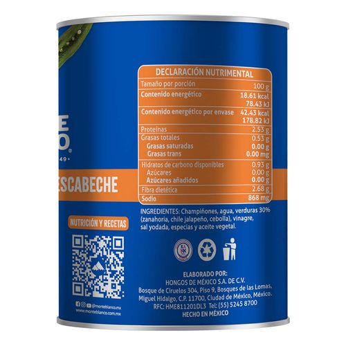 Champiñones Monteblanco Escabeche 380g