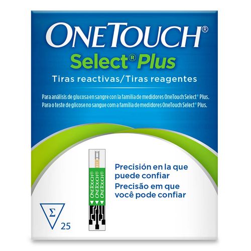 One Touch Selec Plus 25 Tiras React