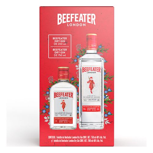 Ginebra Beefeater Dry 750ml + Beefeater Dry 200ml
