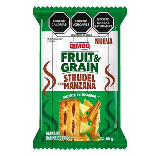 Barra FruitGrain Strudel Manzana 65g