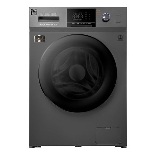 Lavasecadora White Westinghouse Inverter de 12KG Lavado 8KG de Secado Gris