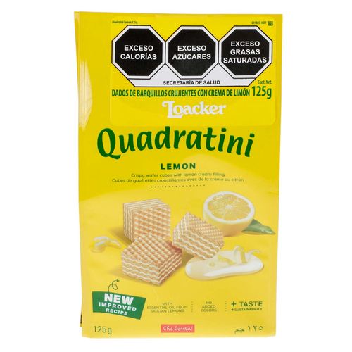 Galleta Loacker Quadratini Limón 125g
