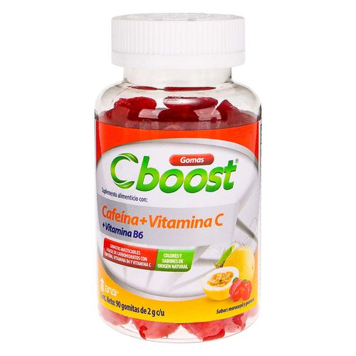 Gomitas C-Boost con Cafeína + Vitamina B6 + Vitamina C 90 Gomitas