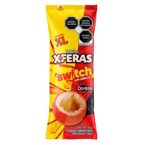 Cacahuates Sabritas Xferas Switch 60g