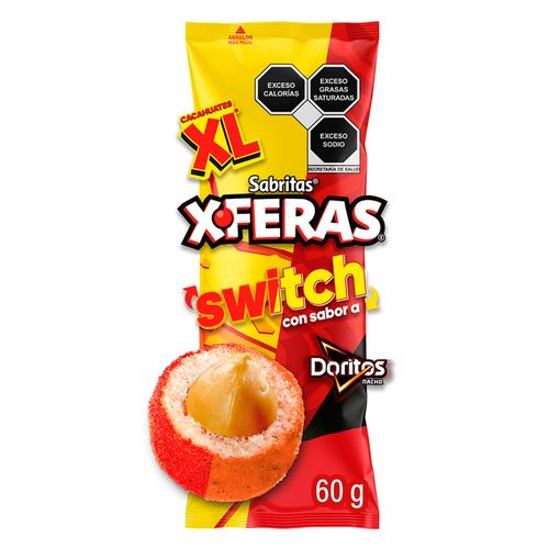 Cacahuates Sabritas Xferas Switch 60g