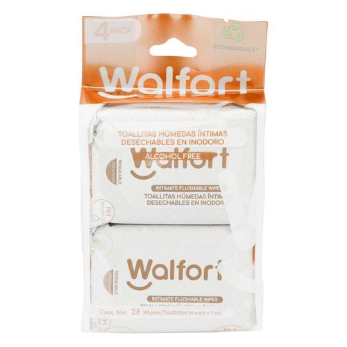 Toallitas Húmedas Walfort Intimas Biode 28 Toallitas