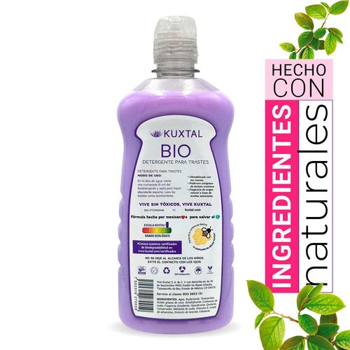 Detergente Líquido Kuxtal para Trastes Lavanda 500ml