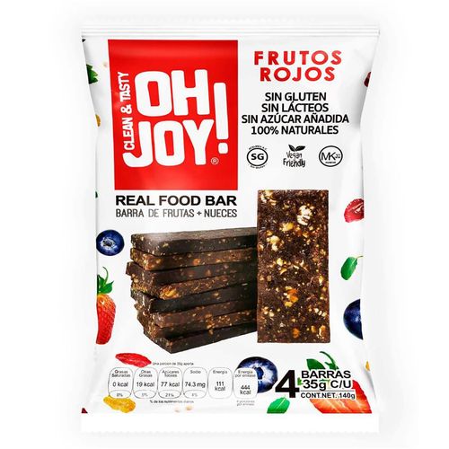 Barra Oh joy Frutas 35g