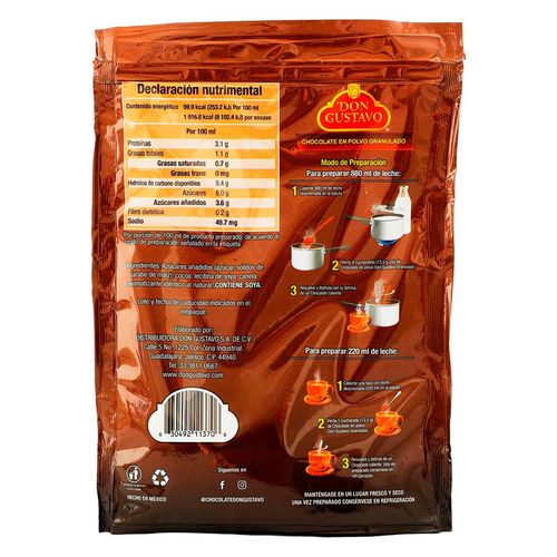 Saborizante Don Gustavo Chocolate Granulado 180g