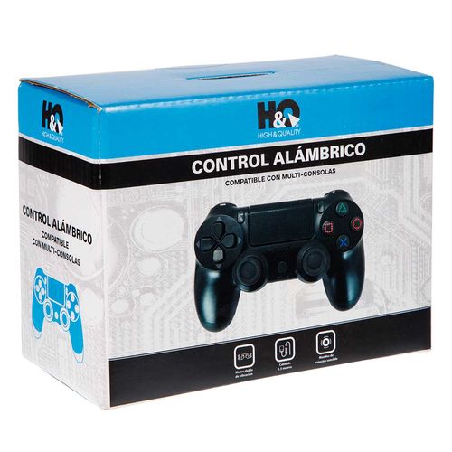 Control Alámbrico HQ para PS4 Negro