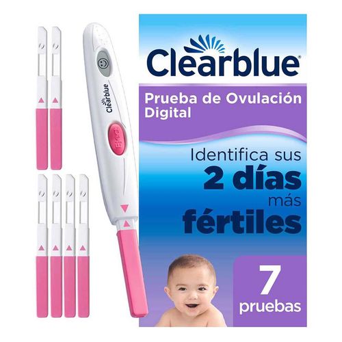 Prueba De Ovulación Clear Blue con 7 piezas
