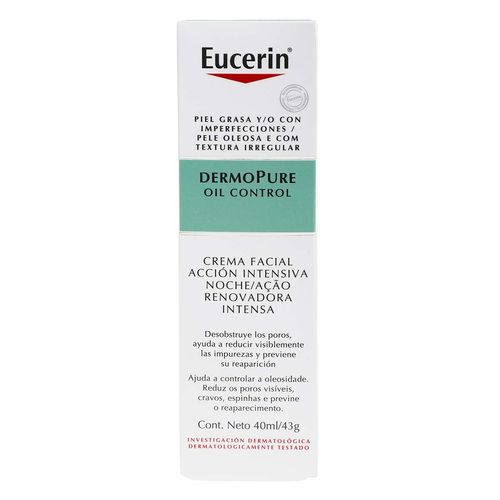 Crema Facial Eucerin Hyaluron Acción Intensiva 40ml