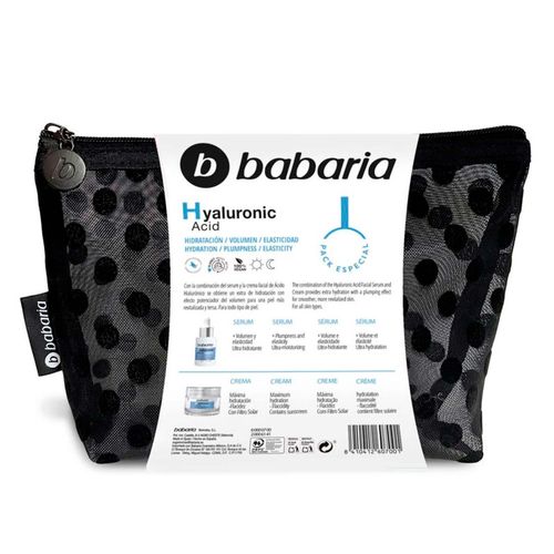 Kit Rutina Facial Babaria Crema y Serum Acido Hialurónico 2 Piezas