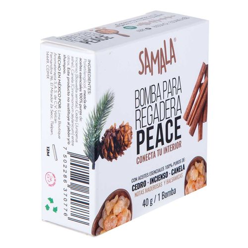 Bomba para Regadera Samala Peace Notas Maderosas y Balsámicas 40g
