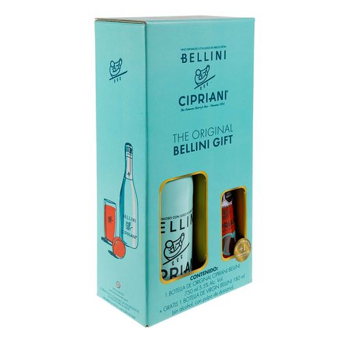 Vino Espumoso Cava Cipriani Bellini 750ml + Virgin 180ml